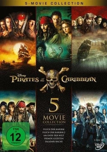 Pirates of the Caribbean: 5-Film Samling DVD Region 2 Pirates of the Caribbean: 5-Film Samling DVD Region 2
