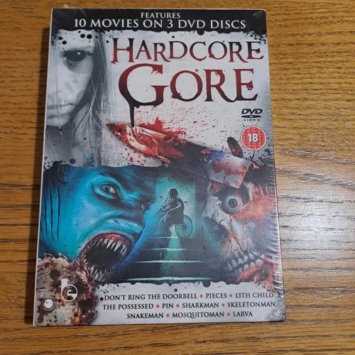 10 Hardcore Gore Films (DVD, 2010) Boxset Region 0 - Certificate 18 Brand New