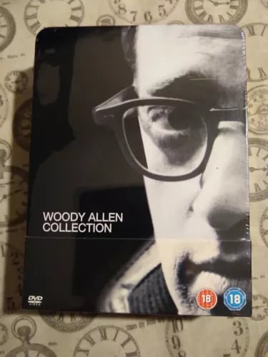 WOODY ALLEN COLLECTION DVD BOX SET RARE TIN Annie Hall Sleeper Bananas Manhattan Region 2 Brand New
