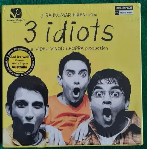 3 IDIOTS Rajkumar Hirani Film, Rare Boxset 2 DVD Premium + Book Region 2 Brand New