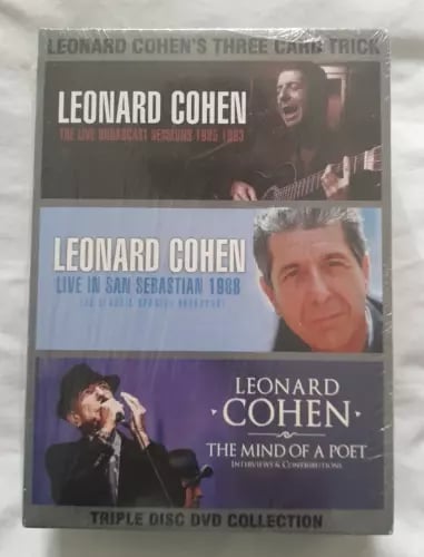 Leonard Cohen's Three Card Trick DVD Box Set - 2003 - Region 2  Brand New