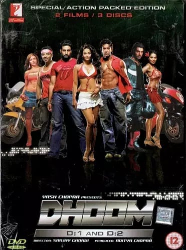 Dhoom/Dhoom II DVD Feature (2007) Abhishek Bachchan, Uday Chopra. Region 2 Brand New Dhoom/Dhoom II DVD Feature (2007) Abhishek Bachchan, Uday Chopra. Region 2 Brand New