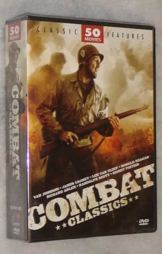 Combat Movie Classics 50 War Military Films 12 DVD Box Set Region 2  Brand New