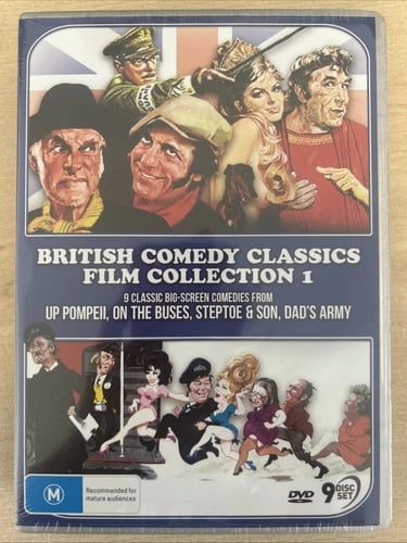 British Comedy Classics Film Collection 1 DVD Box Set - 9 Disc Compatible Region 2 Brand New