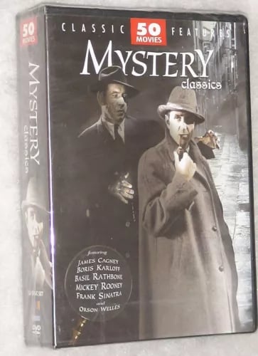Mystery Classics 50 Movies Detective Thriller Sherlock Holmes DVD Box Set Region 2  Brand New