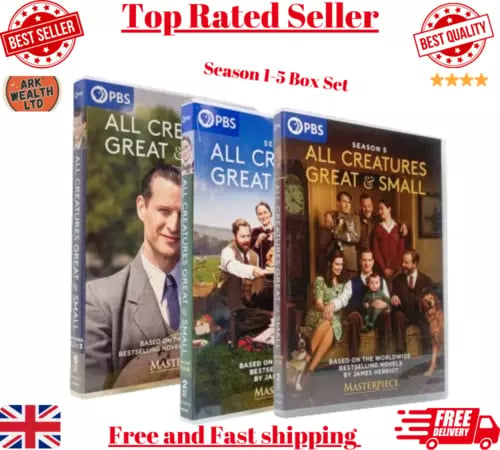 All Creatures Great and Small Kausi 1-5 – 10 levyn DVD-boksipaketti, Alue 2