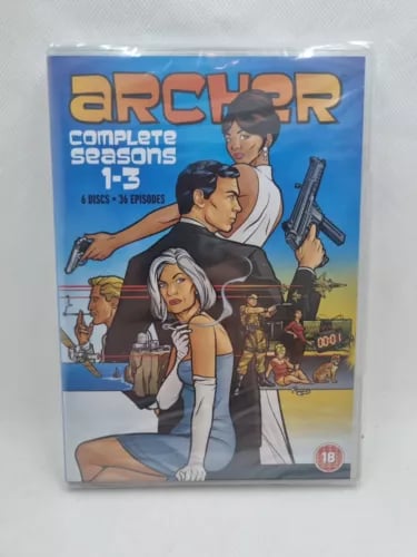 Archer - Season 1-3 ( Exclusive ) [DVD] H. Jon Benjamin, Judy Greer Region 2 Brand New