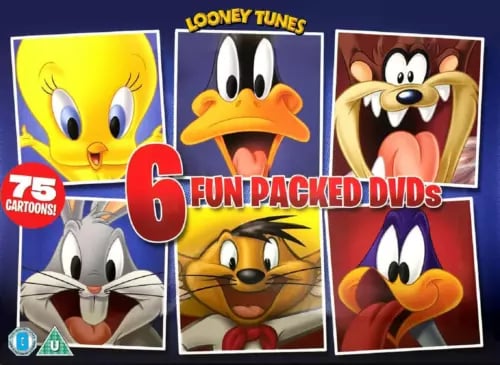 LOONEY TUNES & FRIENDS 75 CARTOONS !DVD 6 DISCS BOX SET Releas R2 Region 2 Brand New