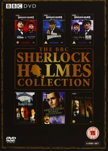 SHERLOCK HOLMES COMPLETE DVD BOX SET COLLECTION PETER CUSHING RUPERT EVERETT Region 2 Brand New