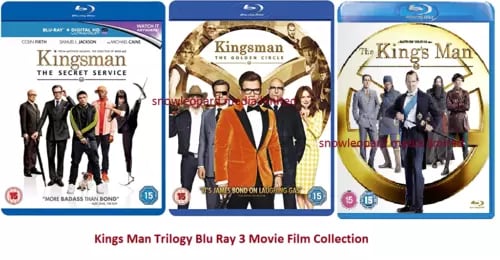 KINGSMAN TRILOGY 3 Movie Film Blu Ray Complete Collection Kings Man Kingsmen Region 2 Brand New