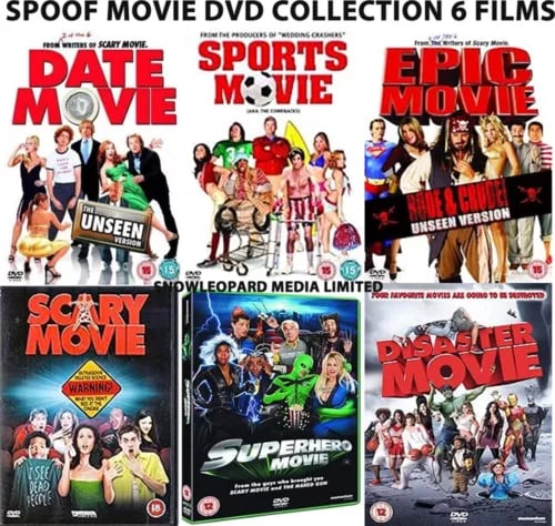 Spoof Elokuva DVD-kokoelma - 6 Elokuvaa (Date, Sport, Epic, Scary, Superhero, Disaster) Spoof Elokuva DVD-kokoelma - 6 Elokuvaa (Date, Sport, Epic, Scary, Superhero, Disaster)
