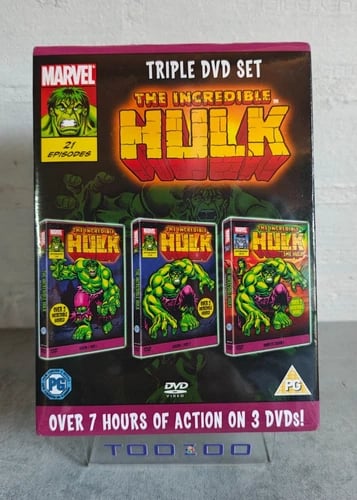 Marvel The Incredible Hulk Triple DVD Box Set - Seasons 1 & 2 Region 2 Brand New