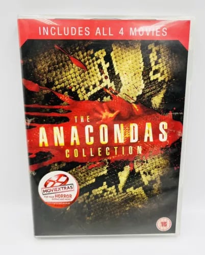 DVD Movie Anacondas The Collection 1 2 3 4 Boxset 2011 Region 2 Brand New