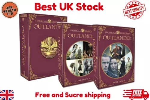Outlander Sæsoner 1-7 DVD 31-disk Boks Sæt Region 2
