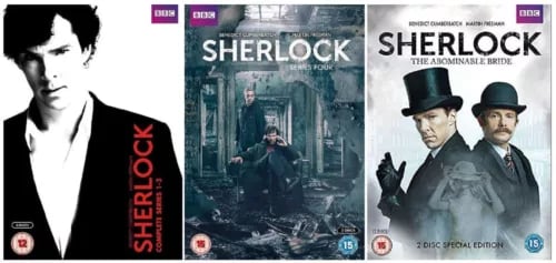 Sherlock Holmes: Komplett Serie 1-4 & Abominable Bride DVD Sherlock Holmes: Komplett Serie 1-4 & Abominable Bride DVD