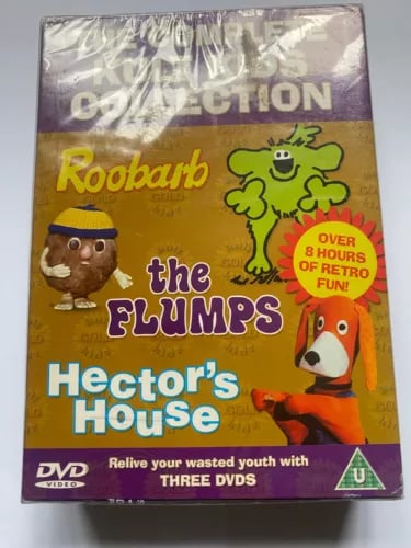 Kult Kids Dvd BoxSet - Hectors House, Roobarb,The Flumps Complete Collection Region 2 Brand New
