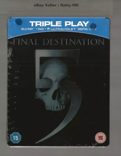 FINAL DESTINATION 5 - EXCLUSIVE BLU RAY + DVD STEELBOOK - Region 2 Brand New