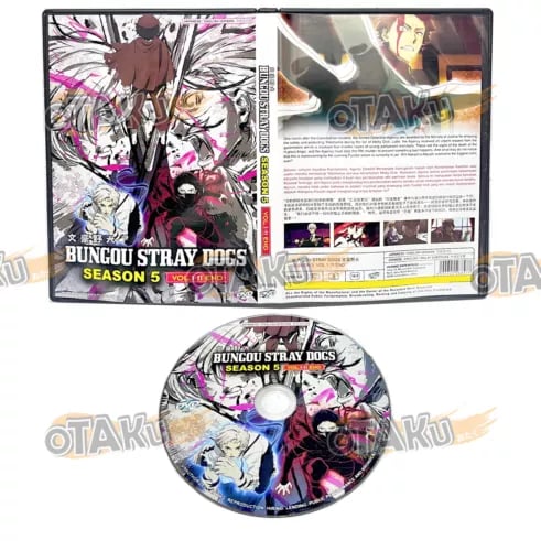 BUNGOU STRAY DOGS (Kausi 5) - Anime TV DVD (1-11 jaksoa) Englanninkielinen dubbaus
