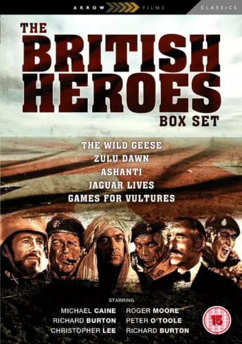 BRITISH HEROES BOX SET DVD Richard Burton Roger Moore Movie Film Release Region 2 Brand New