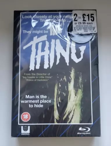 The Thing HMV Exclusive Blu-Ray + DVD VHS Range & Region 2 Brand New