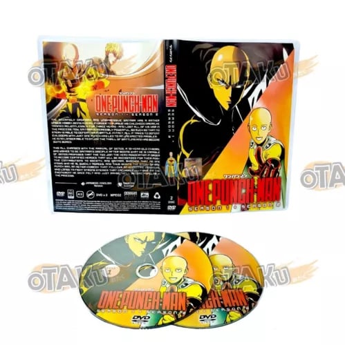 One-Punch Man (Sesong 1+2) - Anime TV-serie DVD (1-24 episoder) ENG DUB
