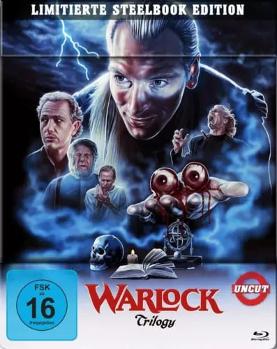 Warlock Trilogien 1 2 3 Uklippet Steelbook Blu-Ray - Julian Sands