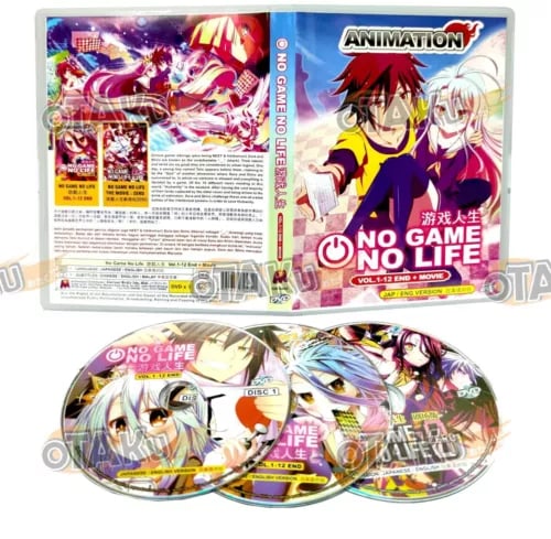 NO GAME NO LIFE - ANIME TV SERIES DVD (1-12 EPS + MOVIE) (ENG DUB) SHIP FROM Region 2 Brand New
