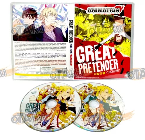 GREAT PRETENDER - Anime TV-serie DVD Box Set (1-23 afsnit) med engelske undertekster