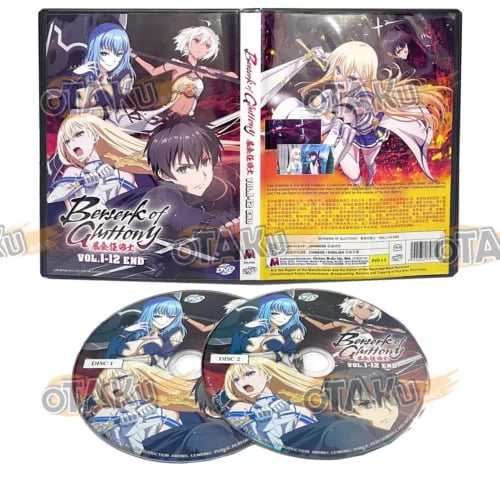 BERSERK OF GLUTTONY - ANIME TV SERIES DVD BOX SET (1-12 EPS) SHIP FROM Region 2 Brand New BERSERK OF GLUTTONY - ANIME TV SERIES DVD BOX SET (1-12 EPS) SHIP FROM Region 2 Brand New