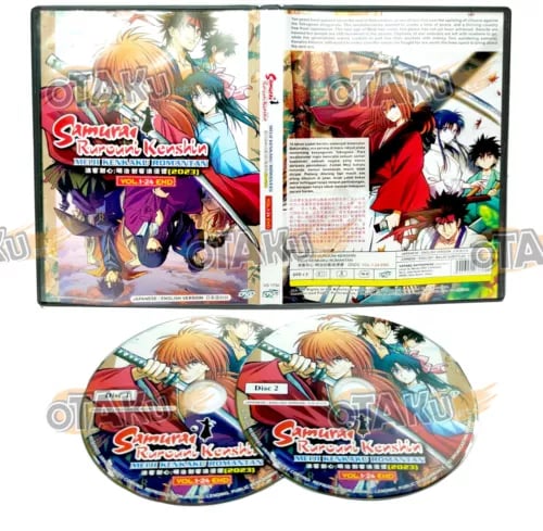 SAMURAI RUROUNI KENSHIN: MEIJI KENKAKU ROMANTAN - DVD (1-24 episoder)