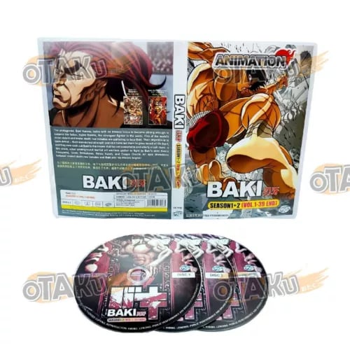 Baki (Sæson 1+2) - Anime TV-serie DVD (Ep. 1-39) Engelsk Dub