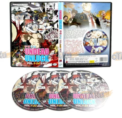 UNDEAD UNLUCK - ANIME TV SERIES DVD BOX SET (1-24 EPS) (ENG DUB) SHIP FROM Region 2 Brand New