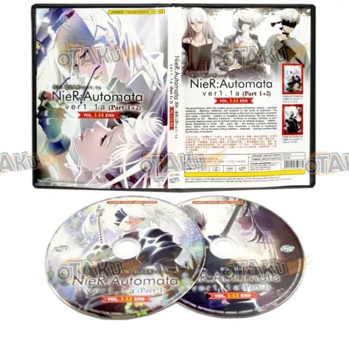 NIER: AUTOMATA VER1.1A (DEL 1+2) - TV DVD (1-24 EPISODER) ENG DUB NIER: AUTOMATA VER1.1A (DEL 1+2) - TV DVD (1-24 EPISODER) ENG DUB
