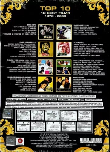 YRF TOP 10 Classics FILMS DDLJ DARR SILSILA 8 DISC DVD STEELBOOK LAMHE BOLLYWOOD Region 2 Brand New YRF TOP 10 Classics FILMS DDLJ DARR SILSILA 8 DISC DVD STEELBOOK LAMHE BOLLYWOOD Region 2 Brand New