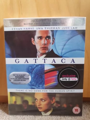 Gattaca - HMV Premium Collection - Blu-Ray And; DVD + Artcards Region 2 Brand New Gattaca - HMV Premium Collection - Blu-Ray And; DVD + Artcards Region 2 Brand New