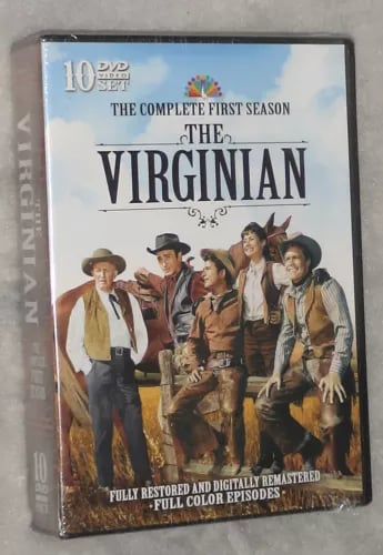 The Virginian Complete Season Series One 1 DVD Box Set Region 2  Brand New