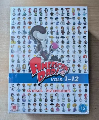 American Dad!: Volumes 1-12 DVD Box Set Region 2 Brand New
