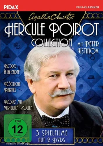 AGATHA CHRISTIE POIROT PETER USTINOV 3 MOVIE FILM COLLECTION COMPATIBLE R2 Region 2 Brand New