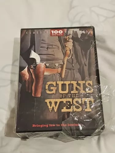 Guns of the West: 100 lännenelokuvaa [DVD-boksipaketti, Alue 2]
