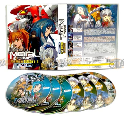 Full Metal Panic! (Kaudet 1-4): Anime TV DVD (1-61 jaksoa) - Englanniksi dubattu