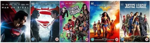 DC COLLECTION DVD Man of Steel Dawn of Justice Suicide Squad Wonder Woman R2 Region 2  Brand New