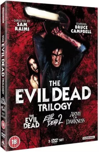 EVIL DEAD TRILOGY DVD MOVIE FILM PART 1 2 3 DEAD BY DAWN ARMY OF DARKNESS Region 2 Brand New