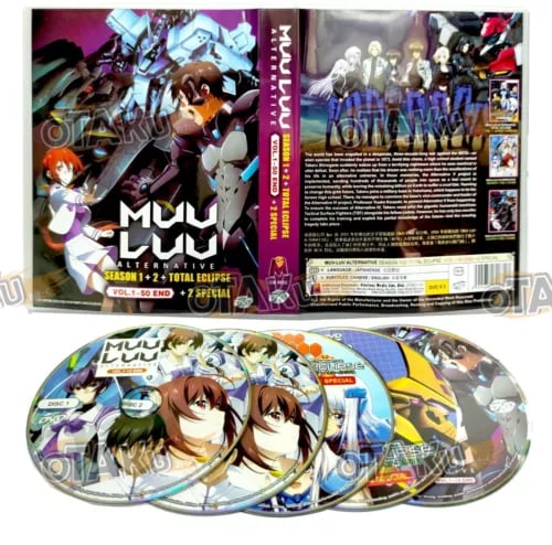MUV-LUV ALTERNATIVE (SEA 1+2+TOTAL ECLIPSE) DVD (50 EPS+2 SPECIAL) SHIP FROM Region 2 Brand New