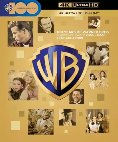 Classic Hollywood 5-Film Collection 100 Years of Warner Bros 4K UHD Box Set Region 2 Brand New