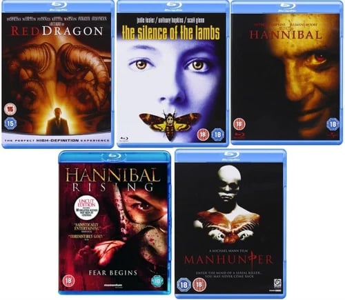 Hannibal Lecter: 5 elokuvan Blu-ray-kokoelma (Alue 2)