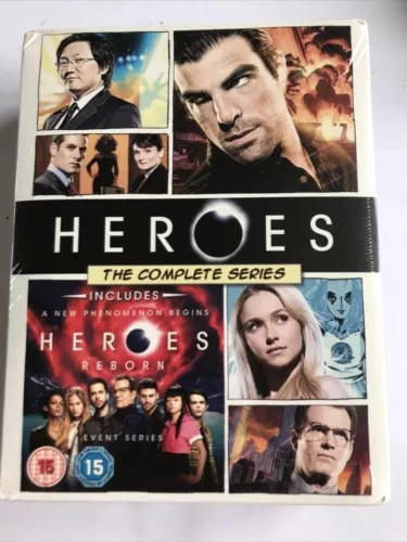 Heroes: Season/Series 1-4/Heroes Reborn [15] Blu-ray Box Set Region 2 Brand New