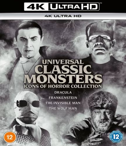 Universal Classic Monsters: Icons of Horror Collection [12] 4K UHD Region 2 Brand New