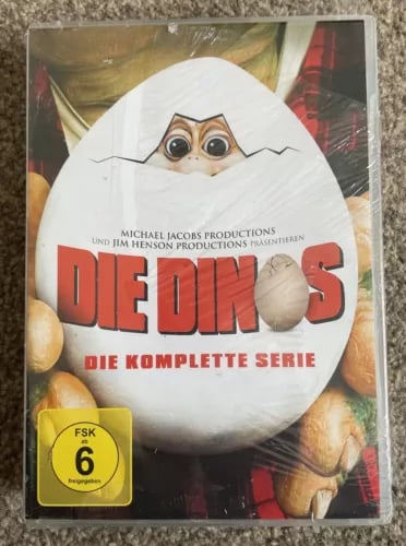 Dinosaurerne: Hele TV-serien DVD - Tysk import, sjælden