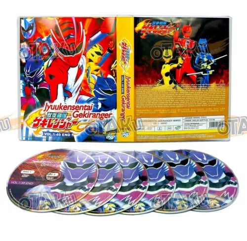 JYUENSENTAI GEKIRANGER - TV SERIES DVD BOX SET (1-49 EPS) SHIP FROM Region 2 Brand New