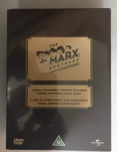 The Marx Brothers 8 Movie Collection DVD Box Set Region 2 PAL BBFC Rated Brand New The Marx Brothers 8 Movie Collection DVD Box Set Region 2 PAL BBFC Rated Brand New